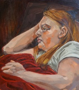 Image of painting: Peta Thurling. Aspect, 2017. Oil on board, 40x35cm.