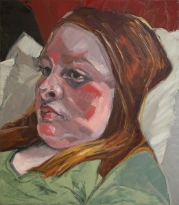 Image of painting: Peta Thurling. Daydreamer, 2017. Oil on board, 40x35cm.