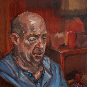 Image of painting: Peta Thurling. Difference engine, 2017. Oil on board, 15x15cm.